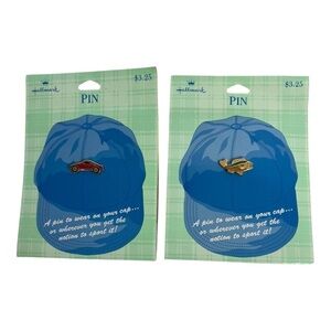 Hallmark Vintage Hat Pins Bundle Red Sports Car/Fish New on Card